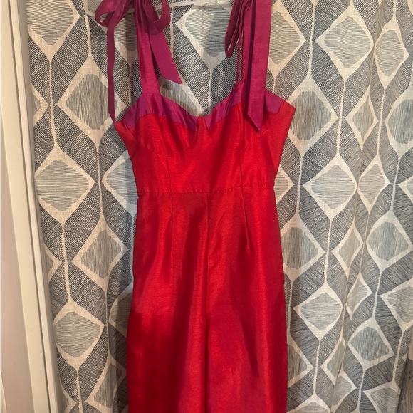 Hutch Anthropologie Red and Pink Jumpsuit - Picture 5 of 8